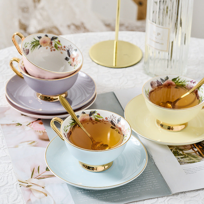 High-end Small Exquisite Coffee Cup And Saucer Set