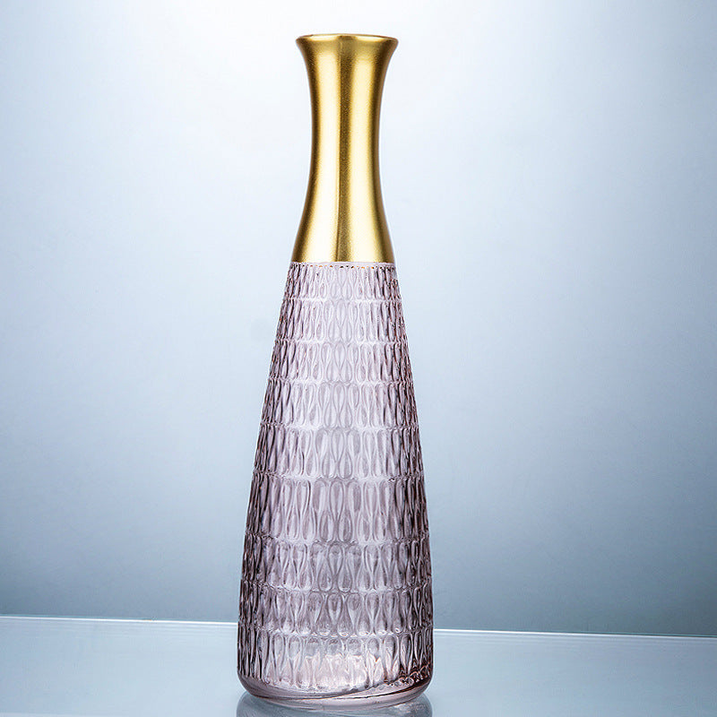 Golden Edge Texture Color Vase Decoration