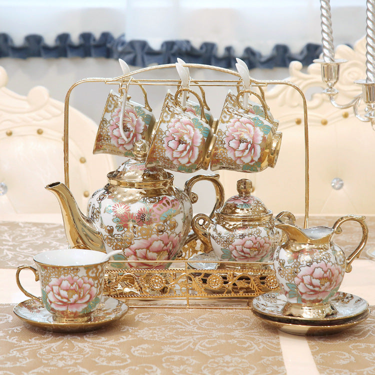 Creative Home Furnishing Ceramic Decoration Girl Girlfriends Practical Birthday Gift Tea Set