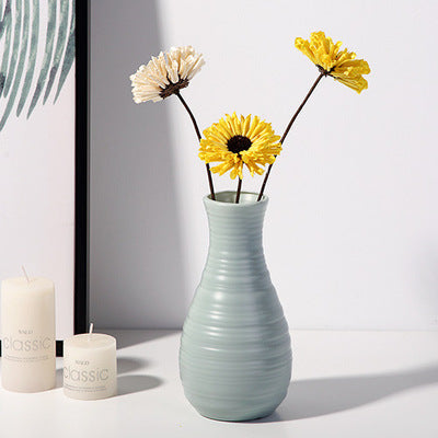 White Porcelain Vase Simple Modern Style Floor-to-ceiling Tall Vase