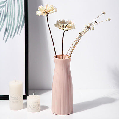 White Porcelain Vase Simple Modern Style Floor-to-ceiling Tall Vase