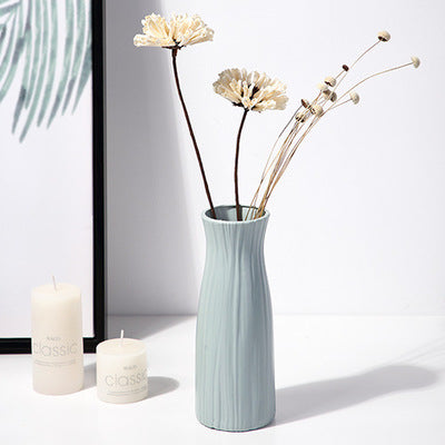 White Porcelain Vase Simple Modern Style Floor-to-ceiling Tall Vase