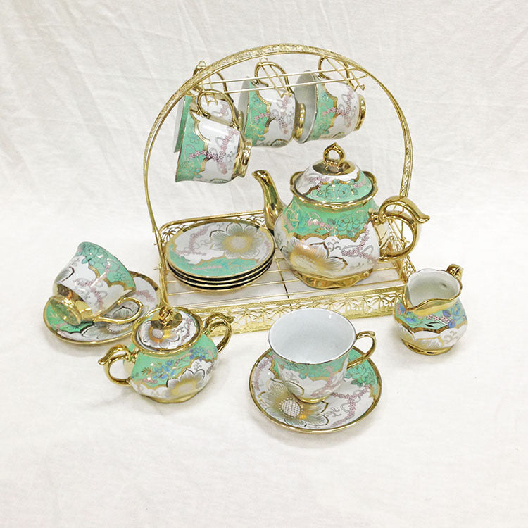 European-style Ceramic Coffee Set, Foreign Trade Plating Cup And Saucer