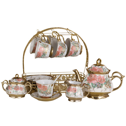 European-style Ceramic Coffee Set, Foreign Trade Plating Cup And Saucer