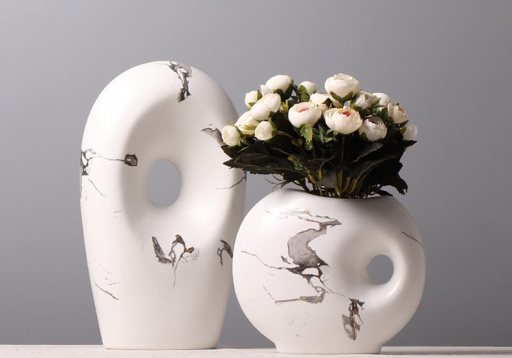 Chinese Style Simple And Elegant Ink Pattern Ceramic Vase