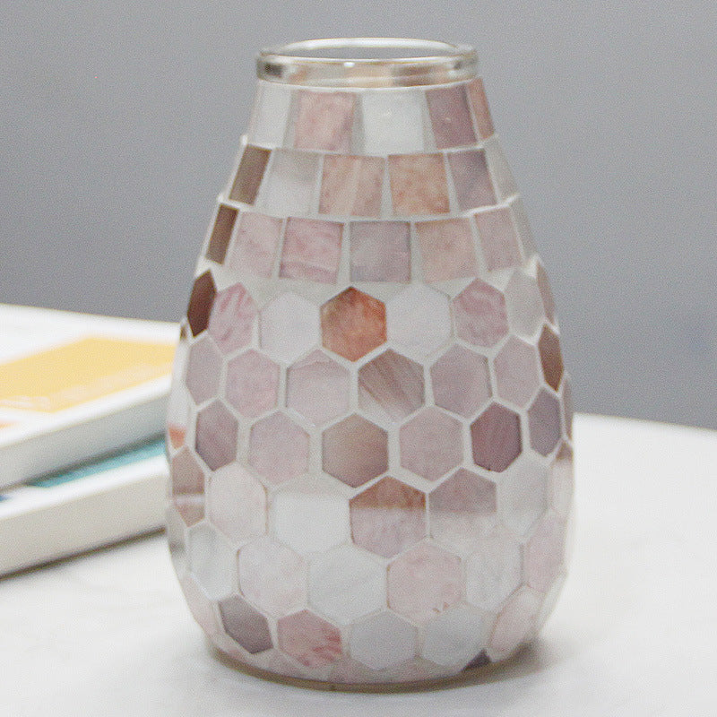 Mosaic Decorative Glass Vase