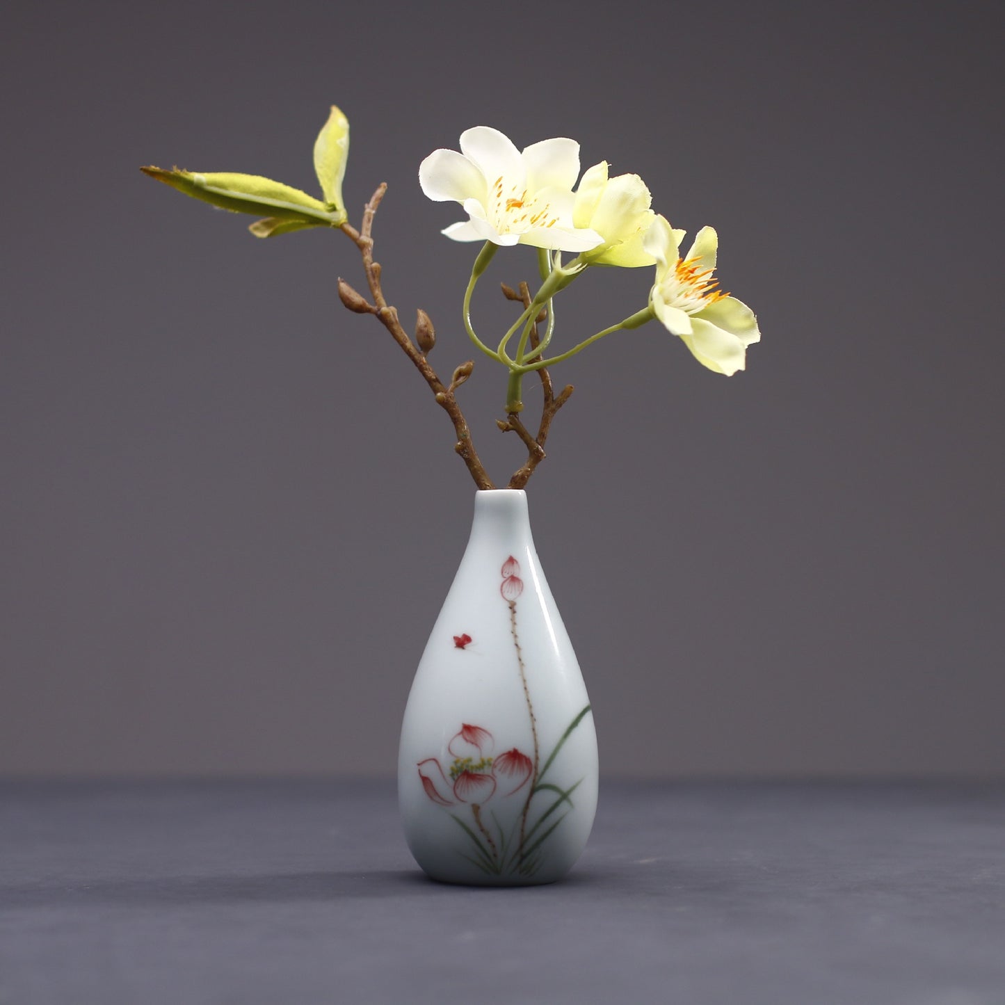 Hand painted ceramic vase