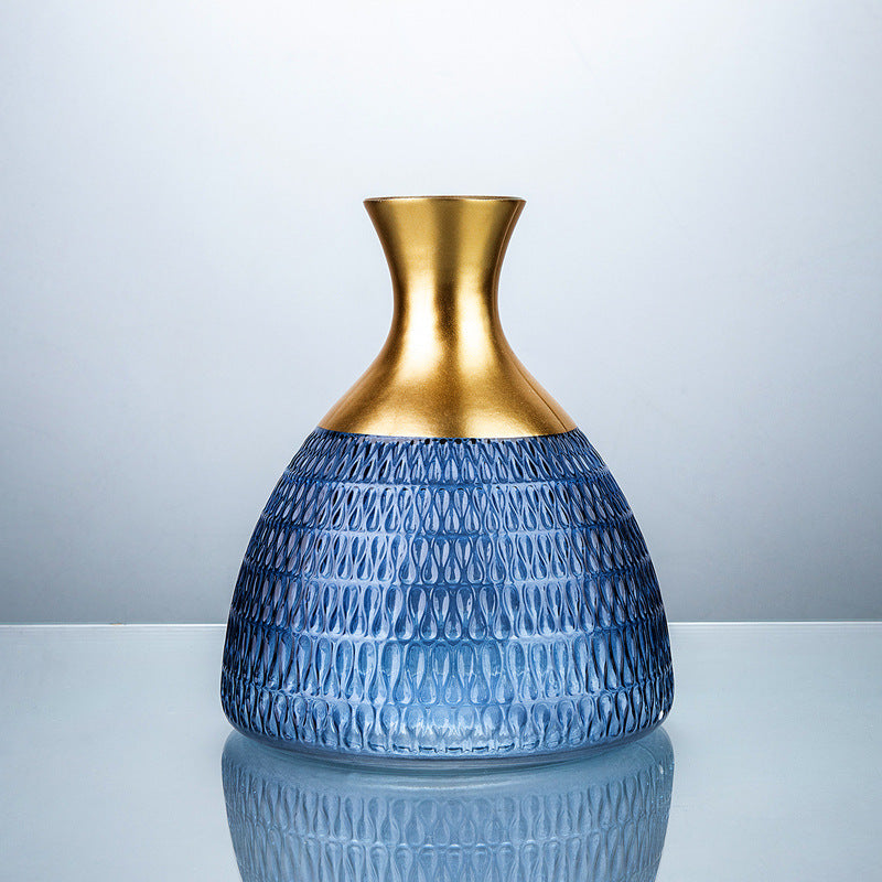 Golden Edge Texture Color Vase Decoration