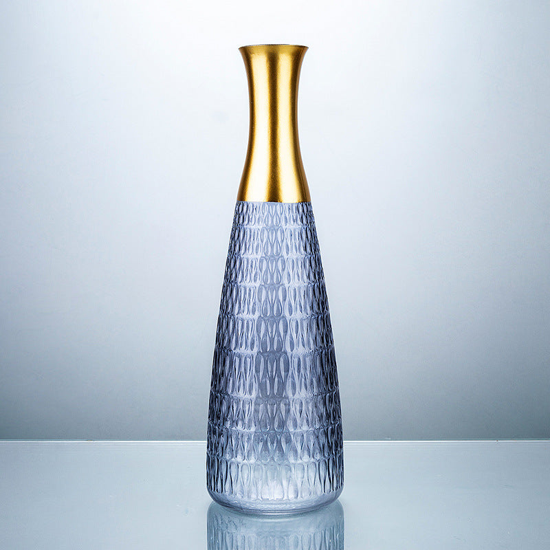 Golden Edge Texture Color Vase Decoration