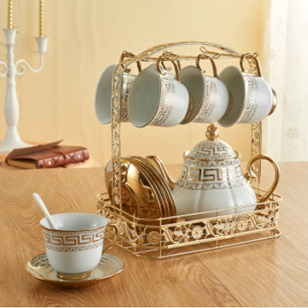 Luxury ceramic coffee saucer cup tea set