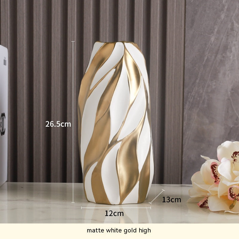 Light Luxury Advanced Creative Living Room Decoration Ceramic Vase