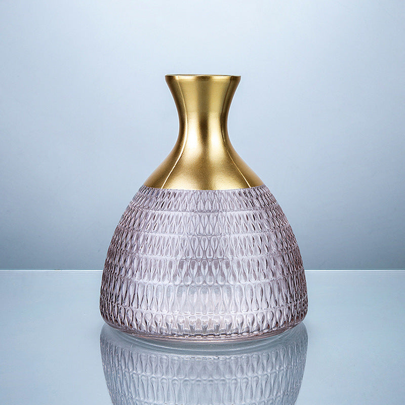 Golden Edge Texture Color Vase Decoration