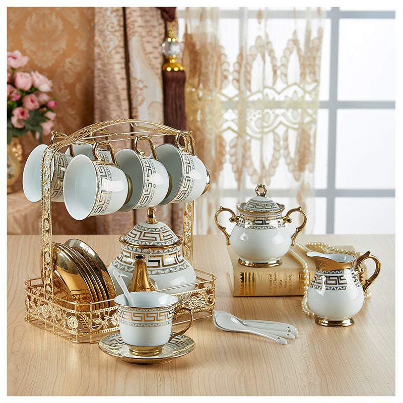 Luxury ceramic coffee saucer cup tea set