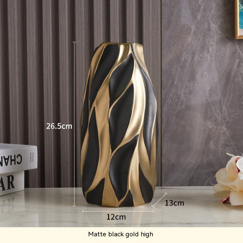 Light Luxury Advanced Creative Living Room Decoration Ceramic Vase