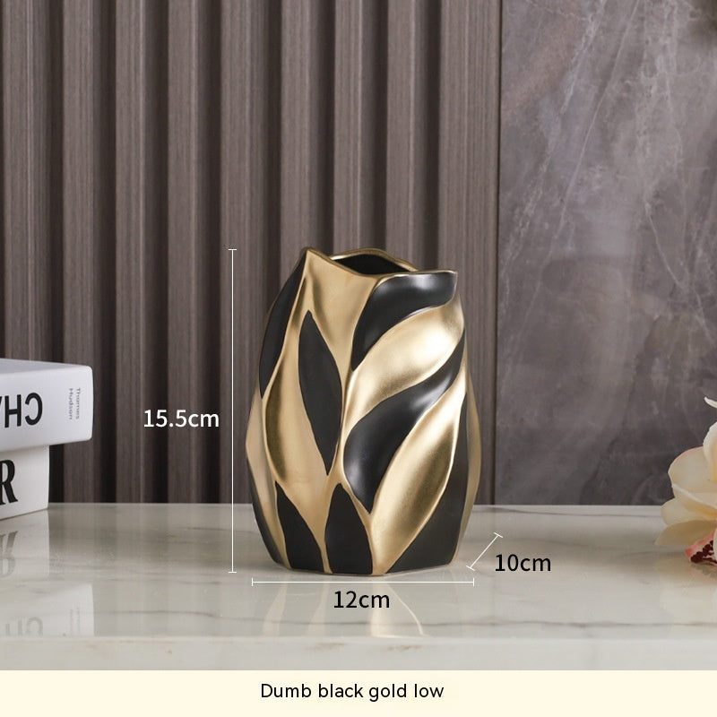 Light Luxury Advanced Creative Living Room Decoration Ceramic Vase