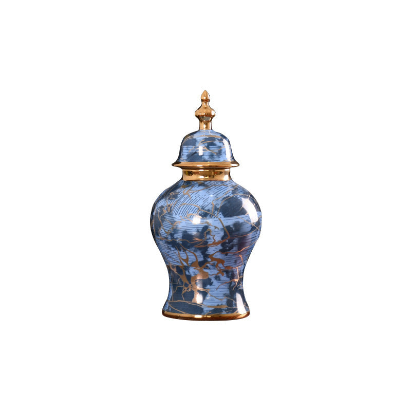 Home Ceramic Ornament Light Luxury Black Blue