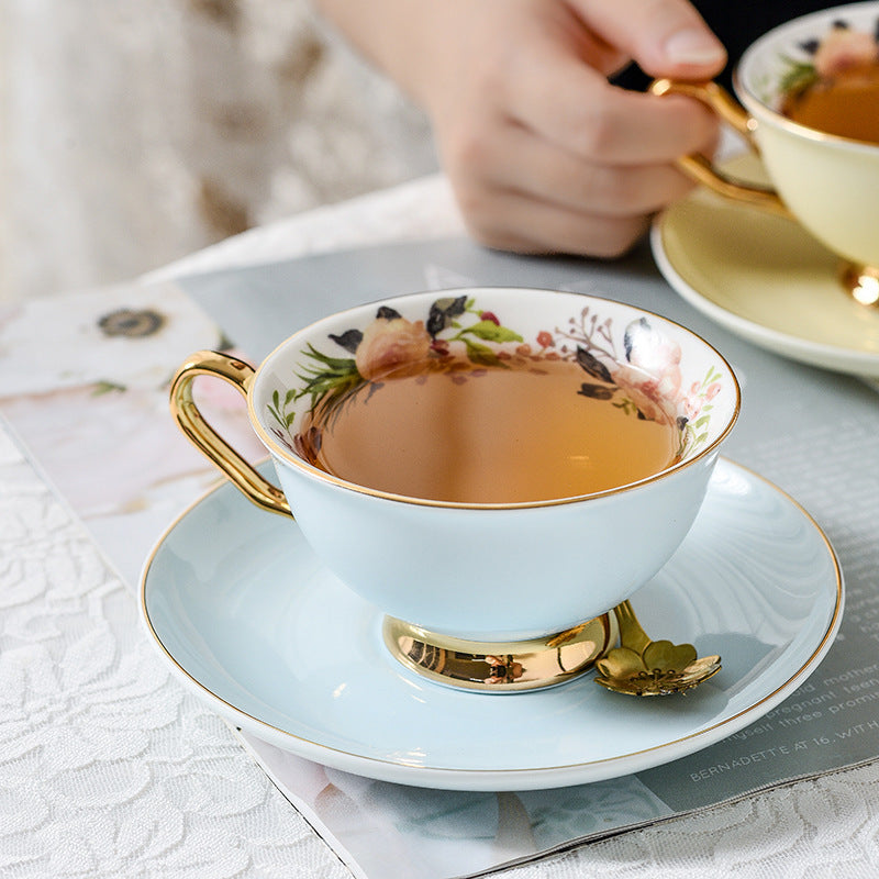 High-end Small Exquisite Coffee Cup And Saucer Set