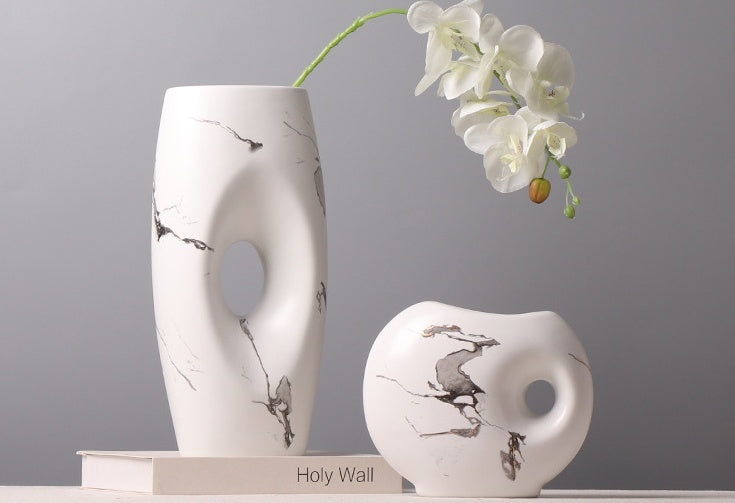 Chinese Style Simple And Elegant Ink Pattern Ceramic Vase