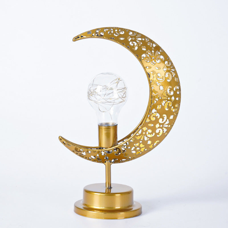 LED Iron Star Moon Ball Night Light