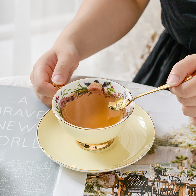 High-end Small Exquisite Coffee Cup And Saucer Set